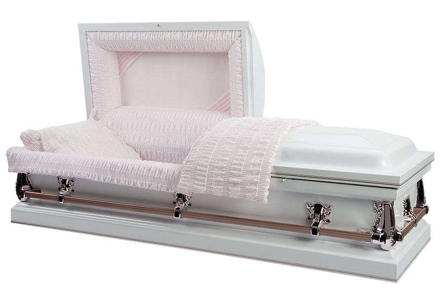 Delta White Casket