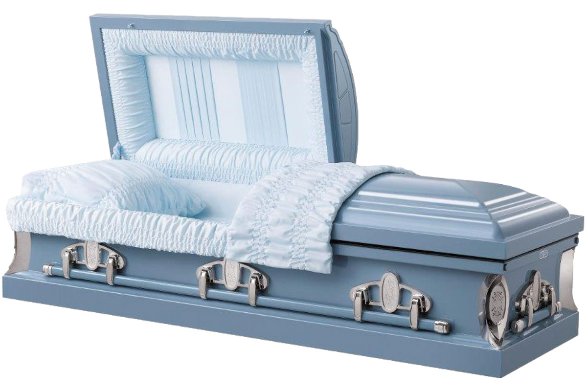 Bluffton Light Blue Casket