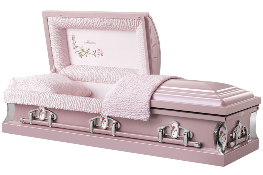 Mother Rose Orchid Casket