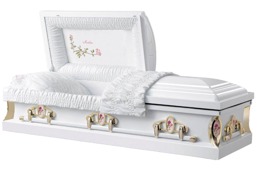 Mother Rose White Casket