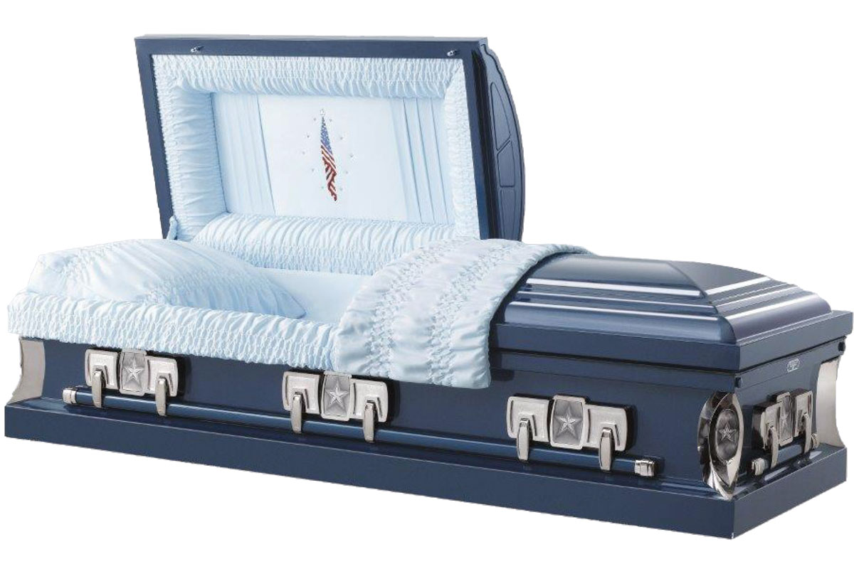 Patriot Dark Blue Casket