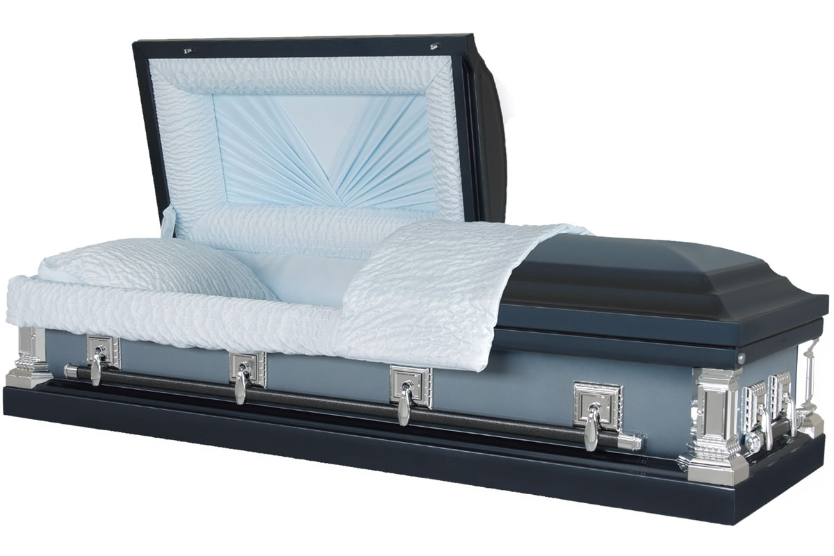 Sterling Dark Blue Casket