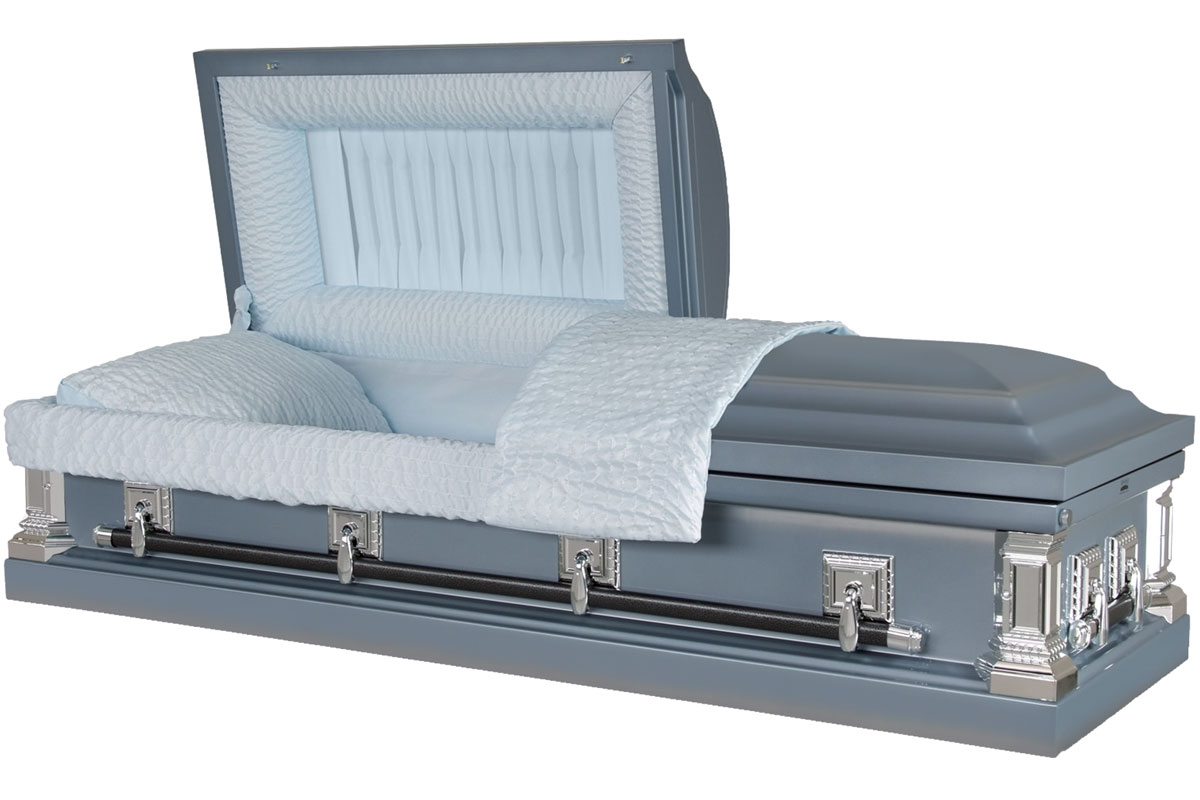 Sterling Light Blue Casket